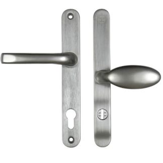 Mila ProSecure TS007 2* Lever Moveable Pad UPVC Multipoint Door Handles - 92/62mm PZ Sprung 212mm Screw Centres
