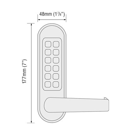 Codelocks CL500 & CL505 Marine Front and Back Plates (LEAD TIME: 2-3 DAYS) - Image 4