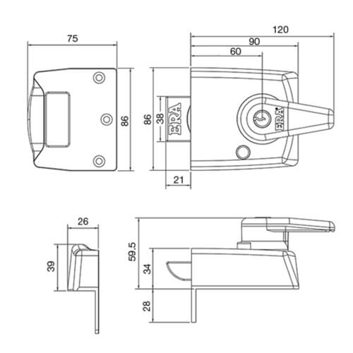 ERA 1930 BS3621:2007 High Security Nightlatch - Image 3