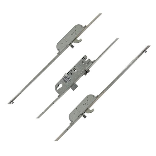 Maco C-TS Latch Deadbolt 2 Hooks 2 Rollers Split Spindle 16mm/24mm Top Hat Faceplate Multipoint Door Lock