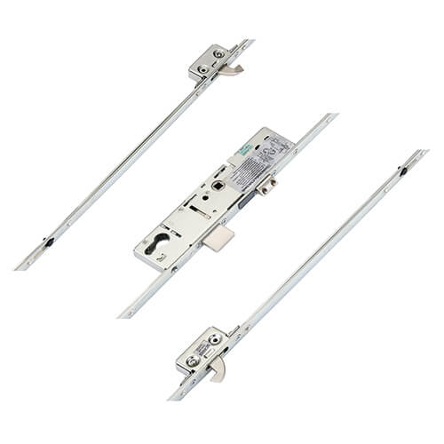 ERA Latch Deadbolt 2 Small Hooks Split Spindle Multipoint Door Lock - Option 2