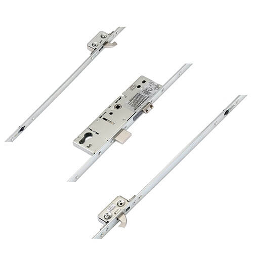 ERA Latch Deadbolt 2 Small Hooks Split Spindle Multipoint Door Lock
