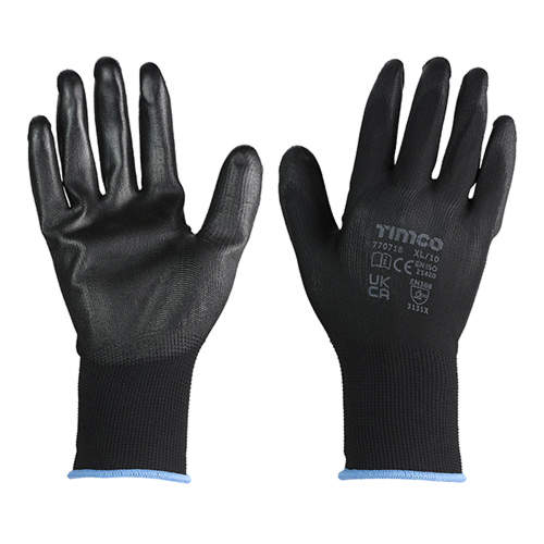 Durable Grip Gloves PU Coated Polyester - Image 5