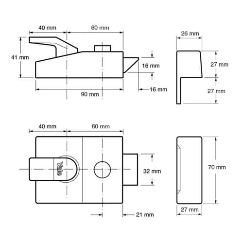 Yale 88 Non Deadlocking Nightlatch - Image 2