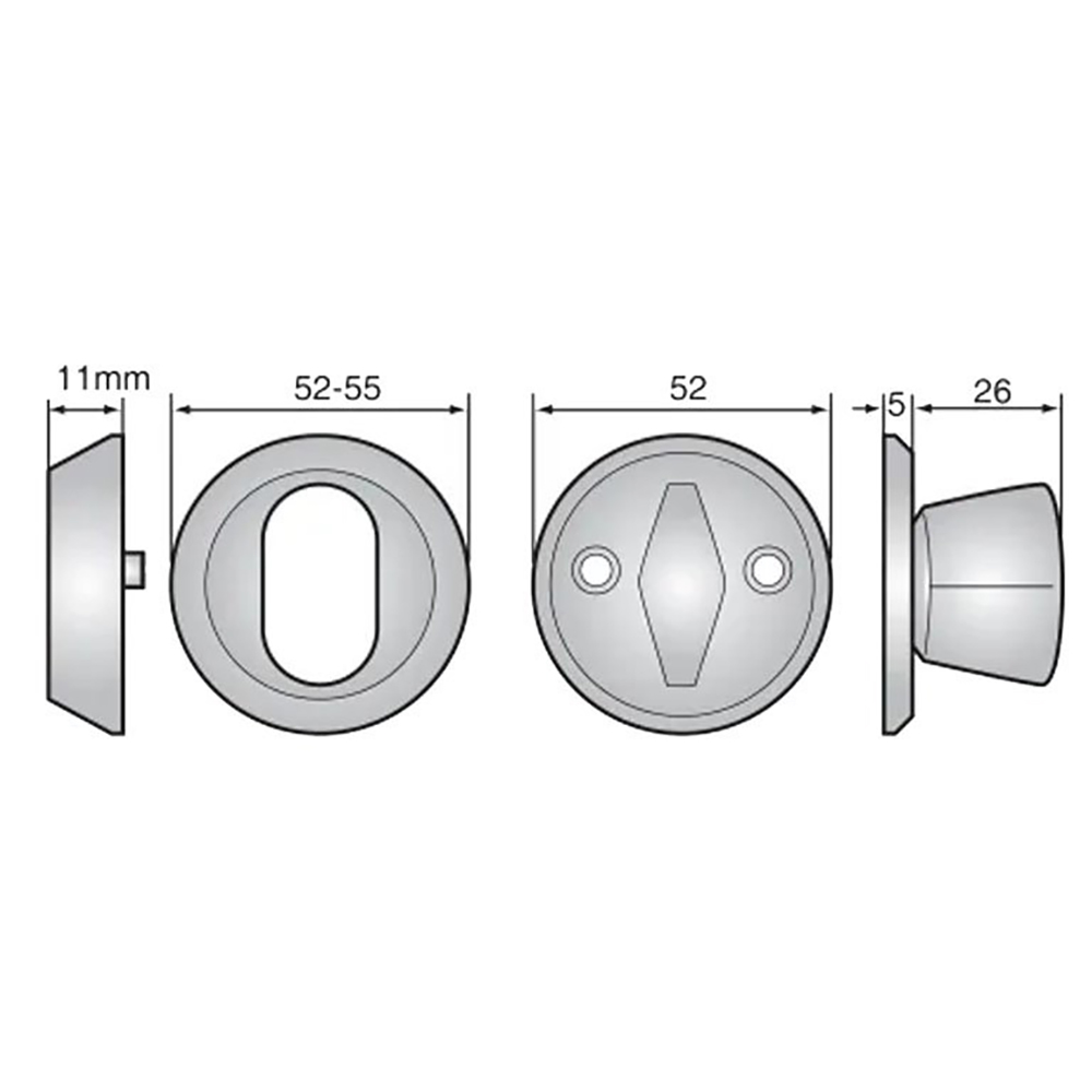 ASSA 256 - Cylinder Ring and Thumbturn Set - Image 2