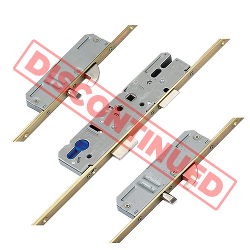 KFV Latch Deadbolt 2 Hooks 2 Pin Bolts Key Wind Operated Multipoint Door Lock