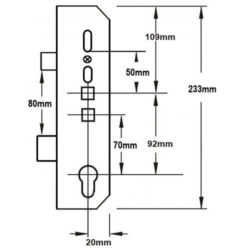 Mila Copy Latch and Deadbolt Multipoint Gearbox - Lift Lever or Double Spindle - Image 2