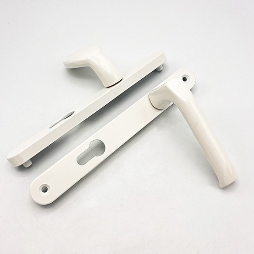 Hoppe Asgard Lever Moveable Pad UPVC Multipoint Door Handles - 92mm/70mm PZ Unsprung 205mm Screw Centres - Image 3