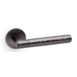 Alexander & Wilks AW223DBZ Spitfire Hammered Lever On Round Rose (LEAD TIME: 2-3 DAYS)