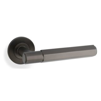 Alexander & Wilks AW224DBZ Spitfire Hex Lever On Round Rose - Dark Bronze (LEAD TIME: 2-3 DAYS)