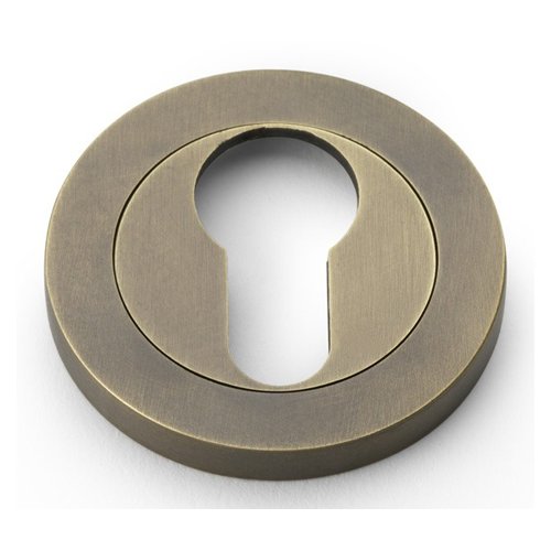 Alexander & Wilks AW390IB Concealed Fix Escutcheon Euro Profile Italian Brass (LEAD TIME: 2-3 DAYS)