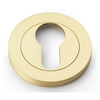 Alexander & Wilks AW390SB Concealed Fix Escutcheon Euro Profile - Satin Brass (LEAD TIME: 2-3 DAYS)