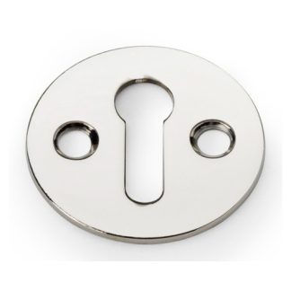 Alexander & Wilks AW399PN Victorian Standard Profile Escutcheon - Polished Nickel (LEAD TIME: 2-3 DAYS)