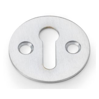 Alexander & Wilks AW399SC Victorian Standard Profile Escutcheon - Satin Chrome (LEAD TIME: 2-3 DAYS)