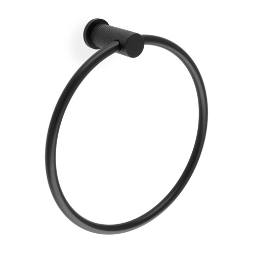 Alexander & Wilks AW451BL Brunel Diamond Knurled Towel Ring (LEAD TIME: 2-3 DAYS)