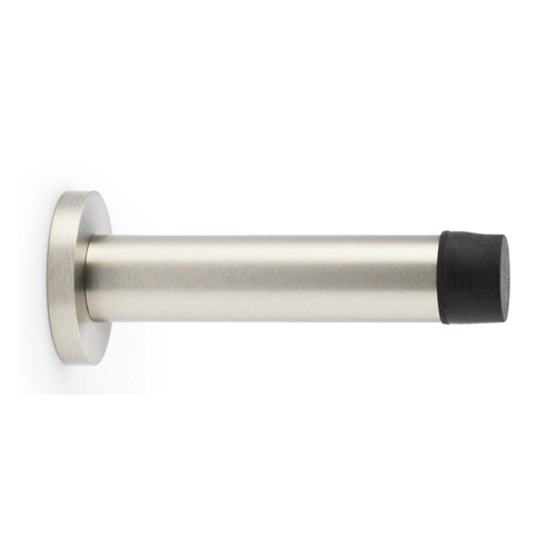 Alexander & Wilks AW616SN Cylinder Projection Door Stop On Rose - Satin Nickel (LEAD TIME: 2-3 DAYS)