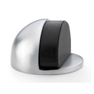 Alexander & Wilks AW631SC Shield Floor Mounted Door Stop - Satin Chrome (LEAD TIME: 2-3 DAYS)