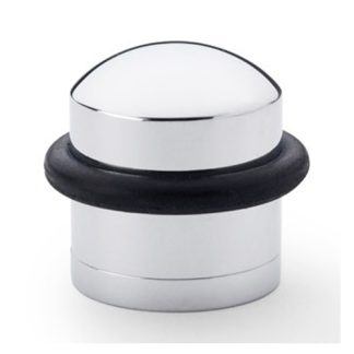 Alexander & Wilks AW638PC Dome Top Floor Mounted Door Stop - Polished Chrome (LEAD TIME: 2-3 DAYS)