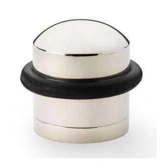 Alexander & Wilks AW638PN Dome Top Floor Mounted Door Stop - Polished Nickel (LEAD TIME: 2-3 DAYS)