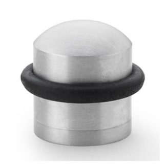 Alexander & Wilks AW638SC Dome Top Floor Mounted Door Stop - Satin Chrome (LEAD TIME: 2-3 DAYS)