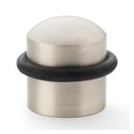 Alexander & Wilks AW638SN Dome Top Floor Mounted Door Stop - Satin Nickel (LEAD TIME: 2-3 DAYS)