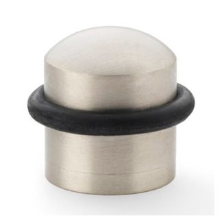 Alexander & Wilks AW638SN Dome Top Floor Mounted Door Stop - Satin Nickel (LEAD TIME: 2-3 DAYS)