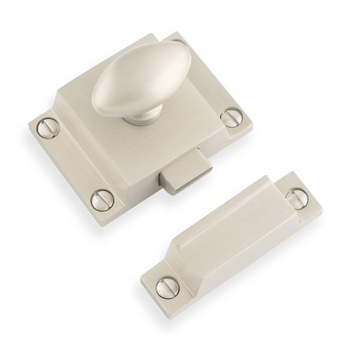 Alexander & Wilks AW730SN Cupboard Latch - Satin Nickel (LEAD TIME: 2-3 DAYS)