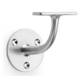 Alexander & Wilks AW750SC Architectural Handrail Bracket - Satin Chrome (LEAD TIME: 2-3 DAYS)