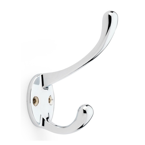 Alexander & Wilks AW770PC Victorian Hat and Coat Hook - Polished Chrome (LEAD TIME: 2-3 DAYS)