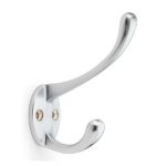 Alexander & Wilks AW770SC Victorian Hat and Coat Hook - Satin Chrome (LEAD TIME: 2-3 DAYS)