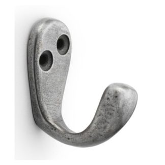 Alexander & Wilks AW774AI Victorian Single Robe Hook - Antique Brass Iron (LEAD TIME: 2-3 DAYS)