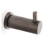 Alexander & Wilks AW775DBZPVD Brunel Knurled Coat Hook - Dark Bronze PVD (LEAD TIME: 2-3 DAYS)