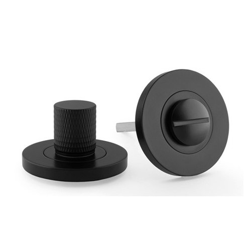 Alexander & Wilks AW790BL Knurled Thumbturn and Release Black (LEAD TIME: 2-3 DAYS)