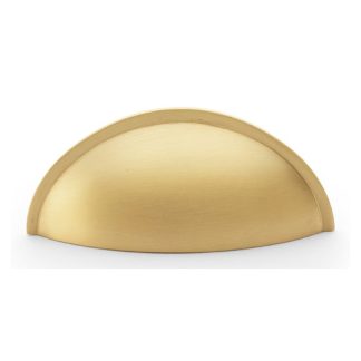 Alexander & Wilks AW909SB Quieslade Cup Handle - Satin Brass (LEAD TIME: 2-3 DAYS)