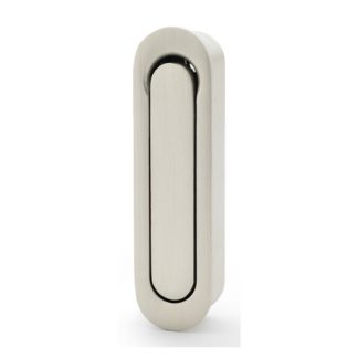 Alexander & Wilks AW991SN Radius Sliding Door Edge Pull - Satin Nickel (LEAD TIME: 2-3 DAYS)