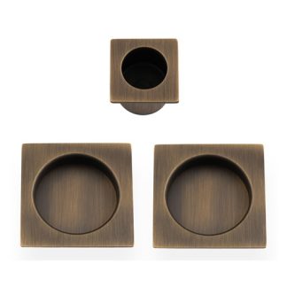 Alexander & Wilks AW995AB Square Sliding Door Pull Kit (LEAD TIME: 2-3 DAYS)