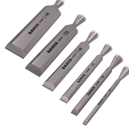 Bahco Bevel Edge Chisel Set of 6 - Image 3