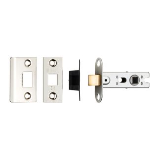 Eurospec BTL25NP 64mm Ce B/T Tubular Mortice Latch Square Nickel Plate (LEAD TIME: 2-3 DAYS)