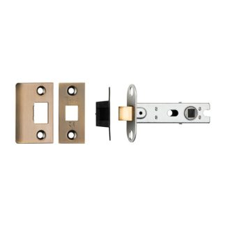 Eurospec BTL30AB 76mm CE B/T Tubular Mortice Latch Square - Antique Brass (LEAD TIME: 2-3 DAYS)