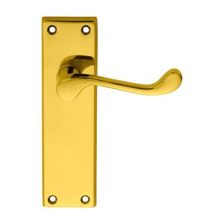 Carlisle Brass DL54S Victorian Scroll Lever On Sweedor Latch Backplate (LEAD TIME: 2-3 DAYS)