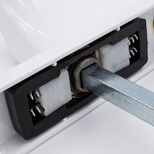 Fab & Fix Balmoral Lever Moveable Pad UPVC Multipoint Door Handles - with Snib 92mm/62mm Sprung 212mm Screw Centres - Image 6