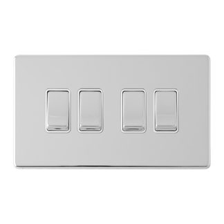 Eurolite ECPC4SWW 4 GANG 10AMP 2WAY SWITCH (LEAD TIME: 2-3 DAYS)