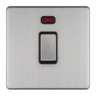Eurolite ECSS20ADPSWNB 1-Gang 20Amp DP Switch & Neon (LEAD TIME: 2-3 DAYS)