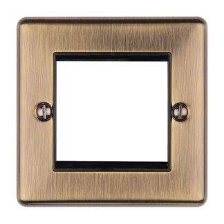 Eurolite EN2MODABB 2-Gang Module Frame Enhance Range - Antique Brass (LEAD TIME: 2-3 DAYS)