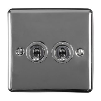 Eurolite ENT2SWBN 2-Gang Toggle Switch (LEAD TIME: 2-3 DAYS)