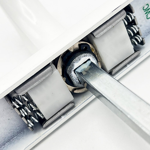 Fab & Fix Farnham Lever Lever UPVC Multipoint Door Handles - Without Snib 68mm PZ Sprung 215mm Screw Centres - Image 4