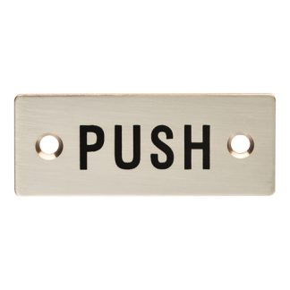 Eurospec FPA1302SSS Push Symbol Sign (LEAD TIME: 2-3 DAYS)