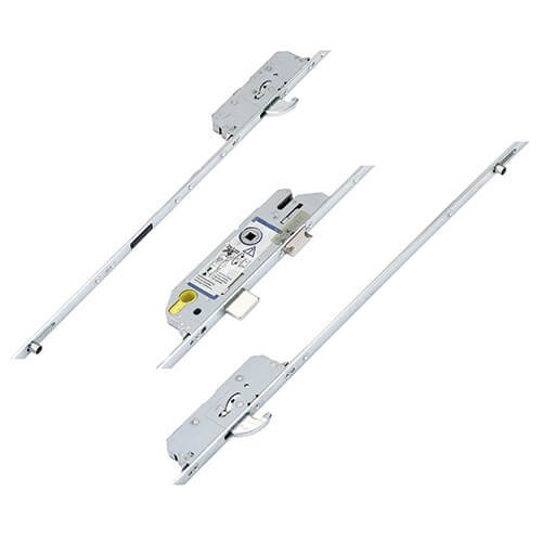 Fuhr Latch Deadbolt 2 Rollers 2 Hooks Key Wind Operated Multipoint Door Lock
