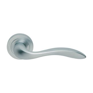 Manital GI5SC Giava Lever On Round Rose - Satin Chrome (LEAD TIME: 2-3 DAYS)