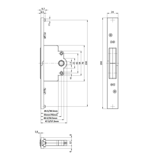 GU Alu Jet Bi-Fold Lock Case - Image 2
